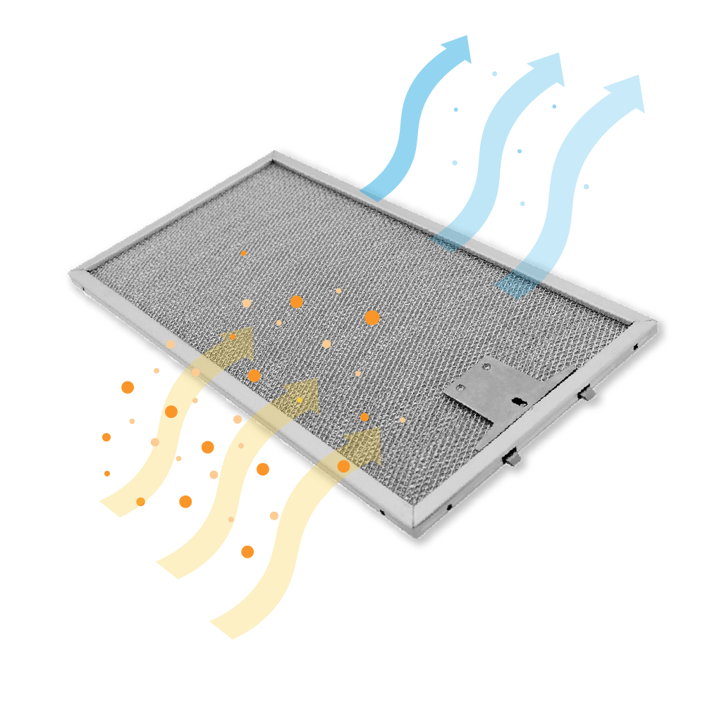 Metall-Fettfilter 320x171mm geeignet für Miele 8258211