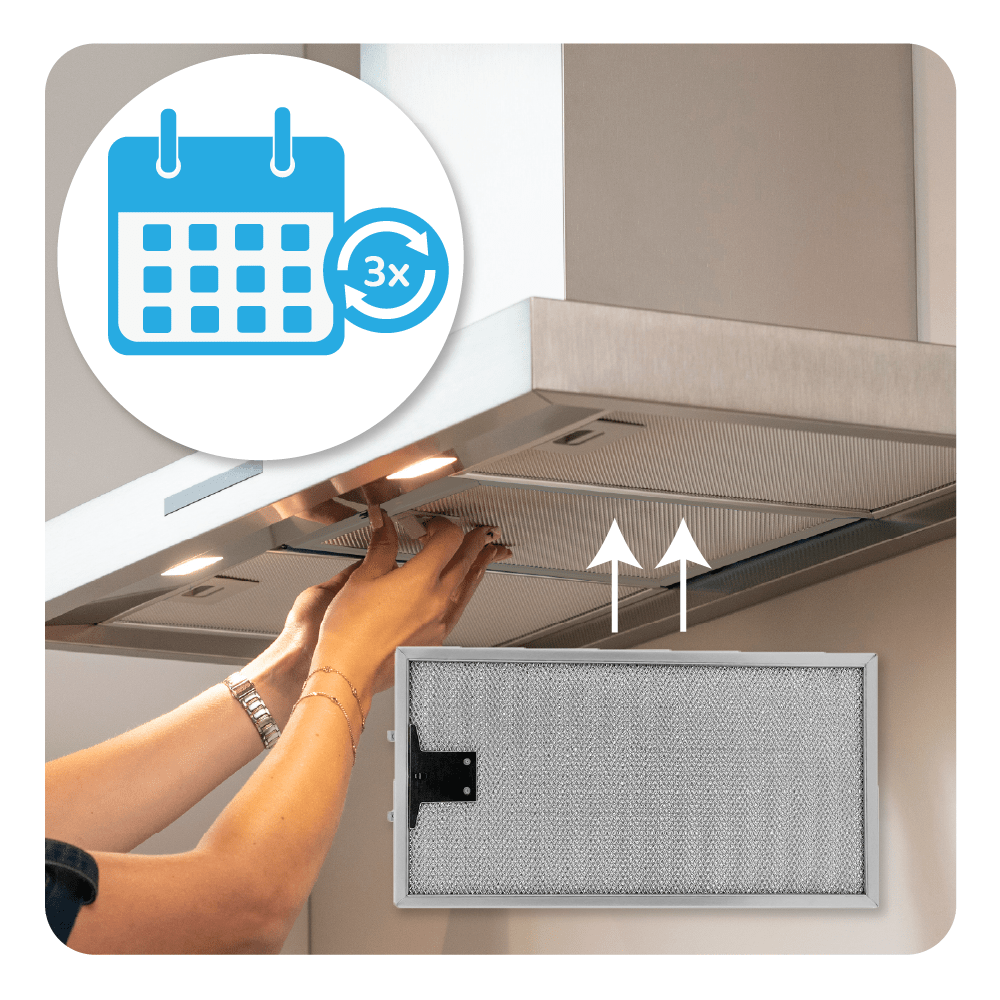 Metall-Fettfilter 320x171mm geeignet für Miele 8258211