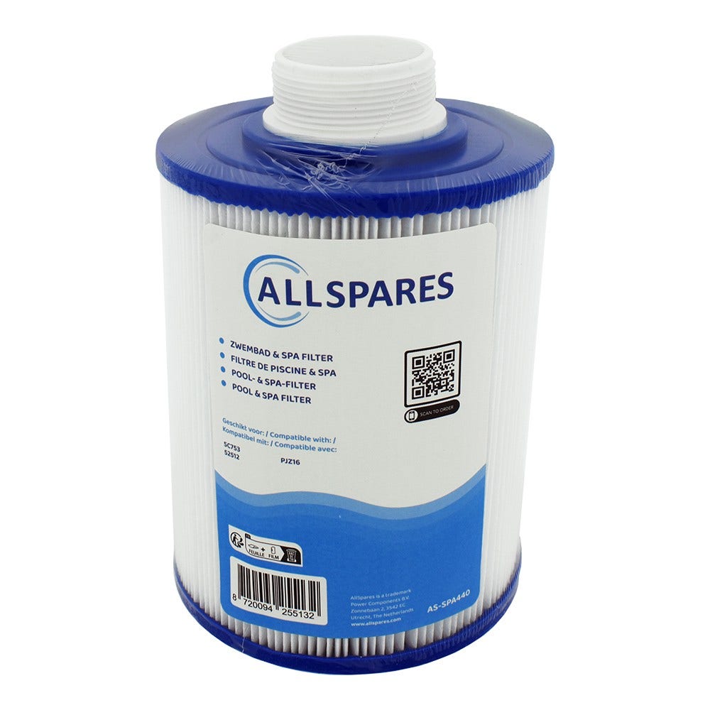 Whirlpool Filterkartusche geeignet für Wellis AKU0037, Jazzi 042035, PJZ16, 52512