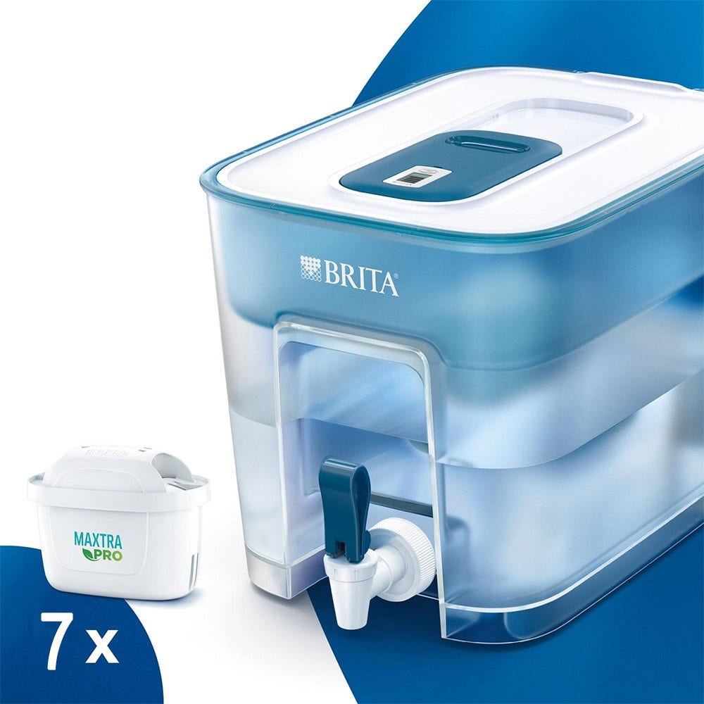 BRITA Wasserfiltersystem Flow + 7 MAXTRA PRO Wasserfilter (filtert PFAS)