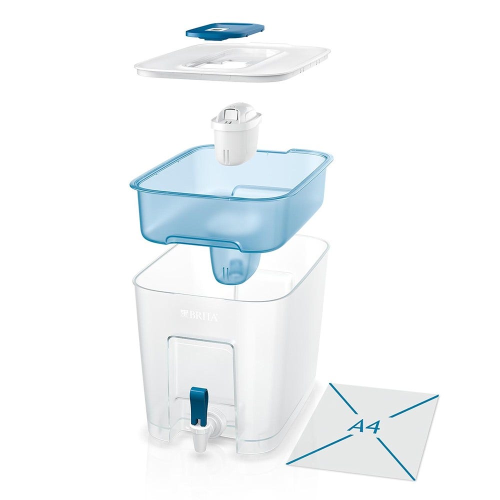 BRITA Wasserfiltersystem Flow + 7 MAXTRA PRO Wasserfilter (filtert PFAS)