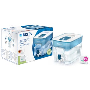 BRITA Wasserfiltersystem Flow 8.2L + 13 MAXTRA PRO Wasserfilter (filtert PFAS)