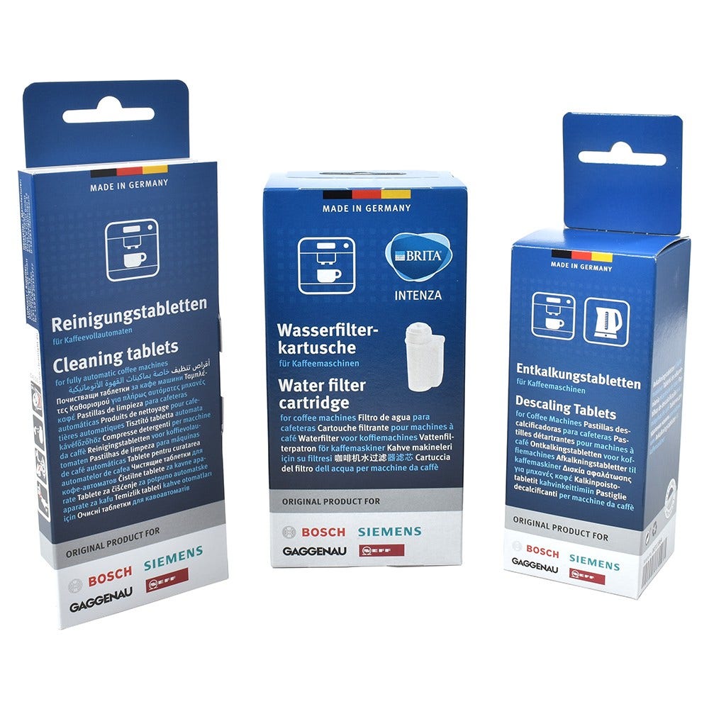 Bosch Pflegeset Wasserfilter + Reinigunstabletten + Entkalkungstabletten 