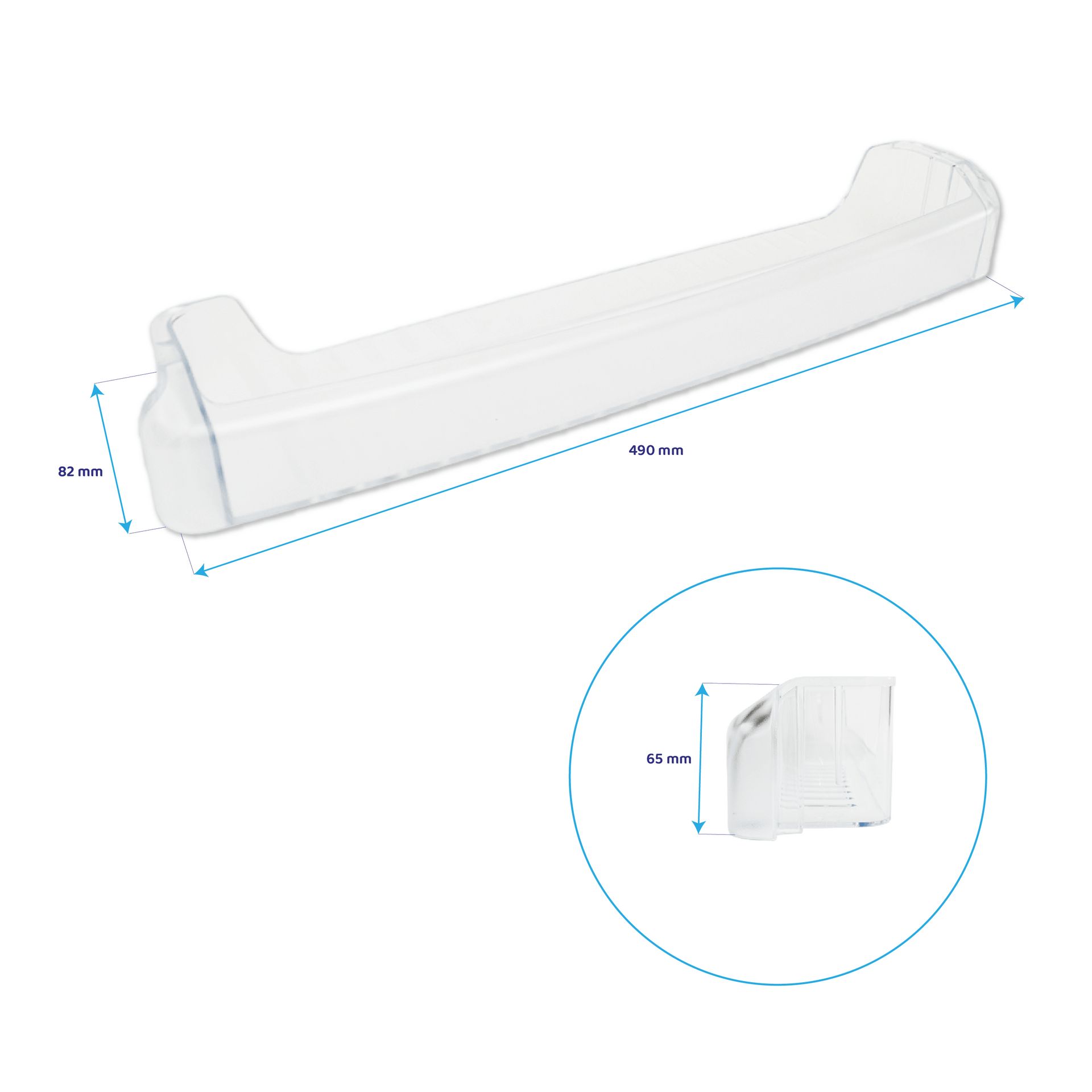 Beko Butterfach für Kühlschrank 490x82mm C00880373