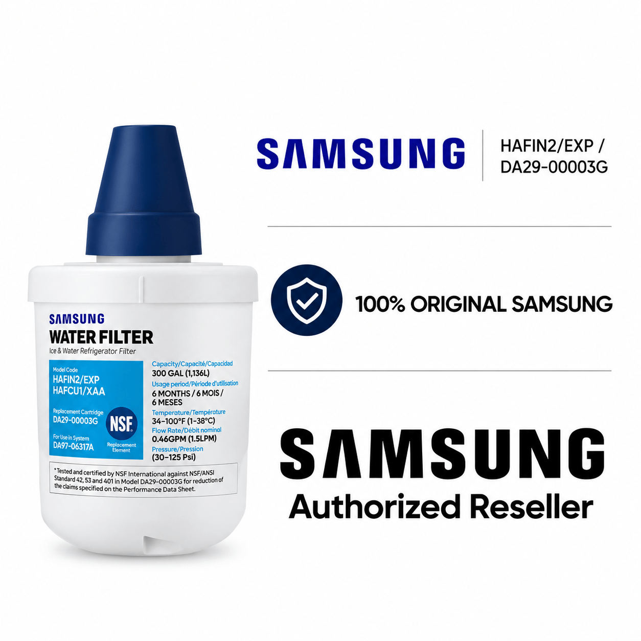 Original Samsung Kühlschrank Wasserfilter  DA29-00003G / HAFIN2
