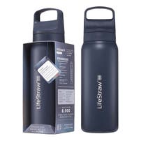 LifeStraw Go 2.0 Series Edelstahl-Trinkflasche Ozeanblau (1000 ml)