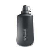 LifeStraw Peak Series Collapsible Squeeze Bottle 1l Dunkles Berggrau