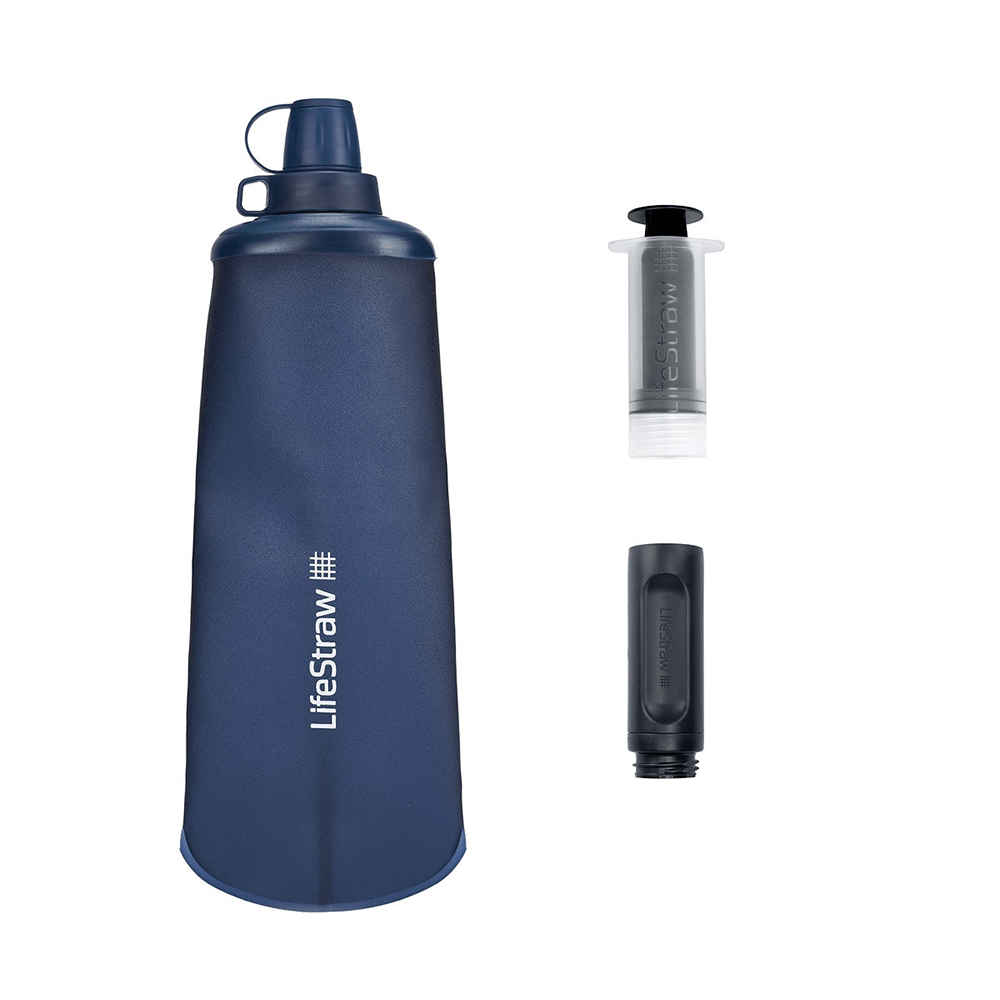 LifeStraw Peak Series Faltbare Quetschflasche 1 l Bergblau