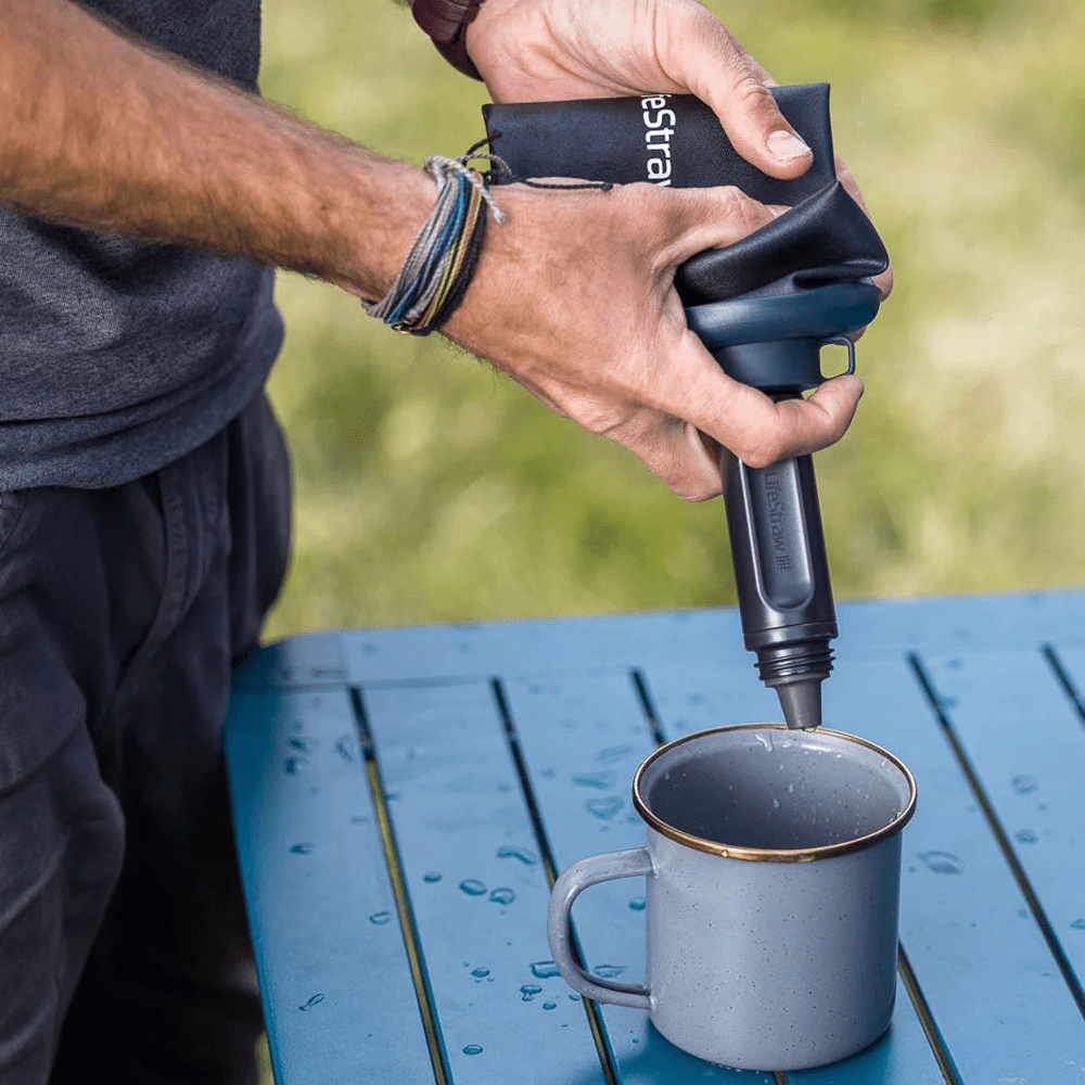 LifeStraw Peak Series Faltbare Quetschflasche 1 l Bergblau