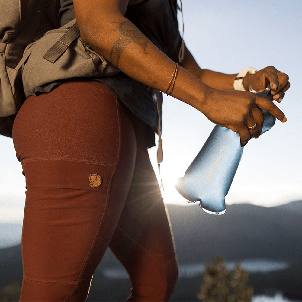 LifeStraw Peak Series Faltbare Quetschflasche 1 l Bergblau