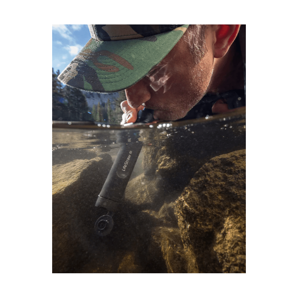 LifeStraw Peak Serie Filterstrohhalm Dunkles Bergschwarz