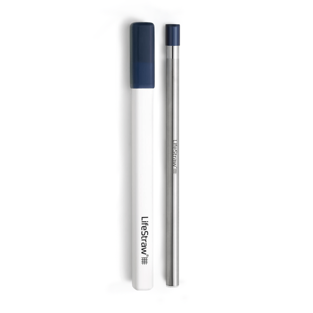 LifeStraw Sip Filterstrohhalm Edelstahl – Mitternachtsblau