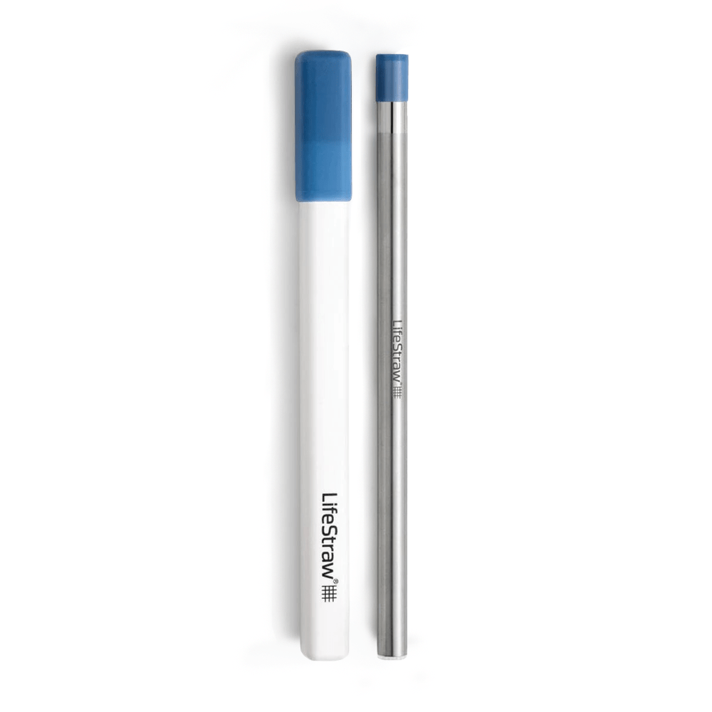 LifeStraw Sip Filterstrohhalm Edelstahl – Stürmisches Blau