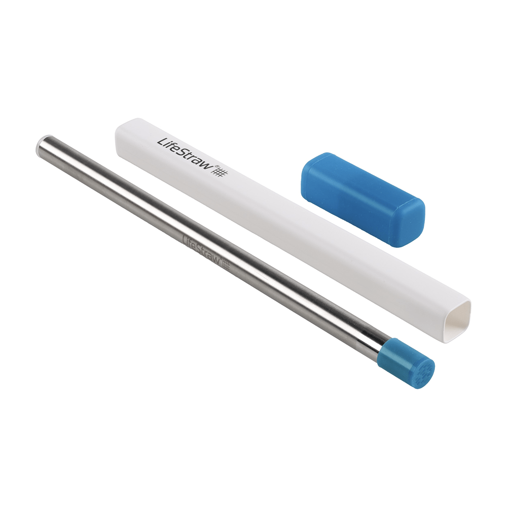 LifeStraw Sip Filterstrohhalm Edelstahl – Stürmisches Blau