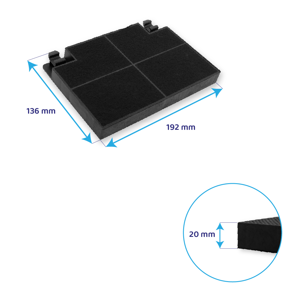 Zanker Aktivkohlefilter MCFE05 / 9029800498 (2St.)