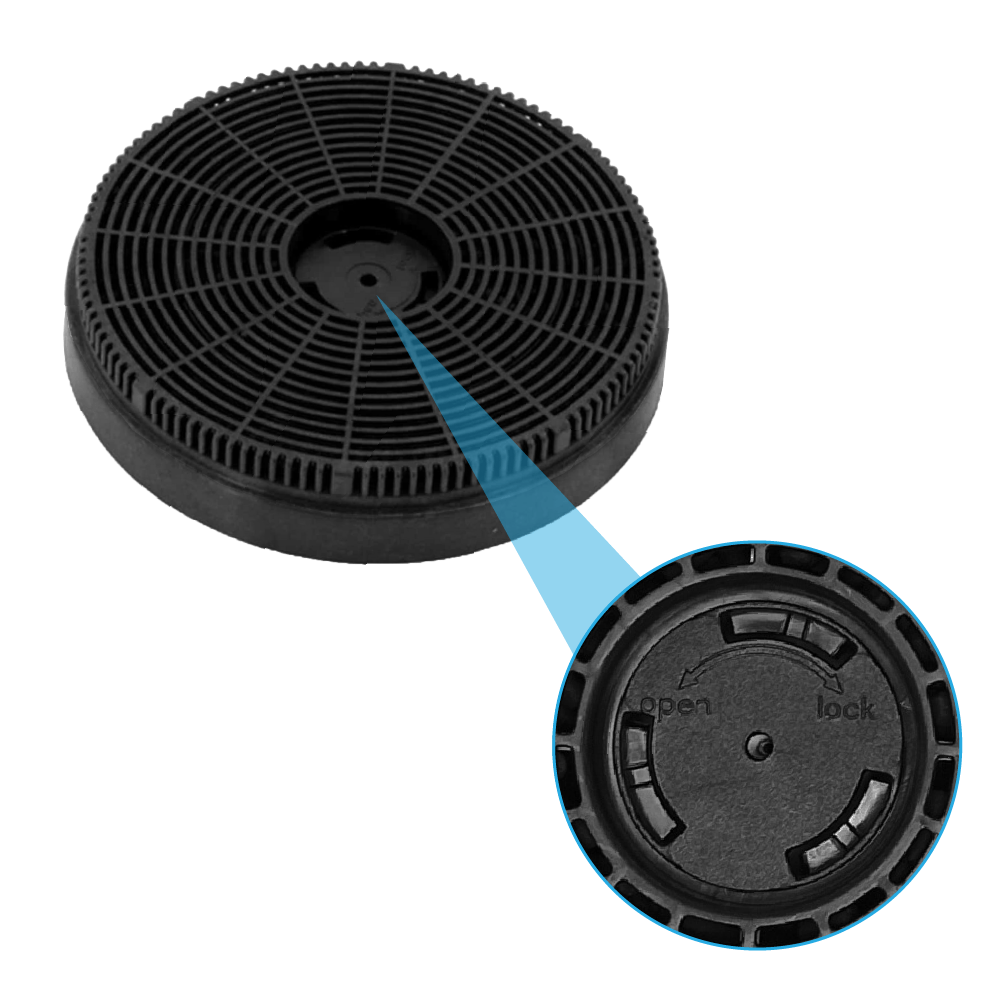 Aktivkohlefilter geeignet für GoodHome 50 / CARBFILT50 (2St.)