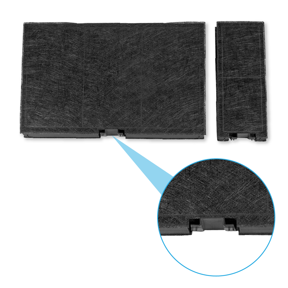 Aktivkohlefilter geeignet für Gaggenau 17000965 / 11018700 (2St.)