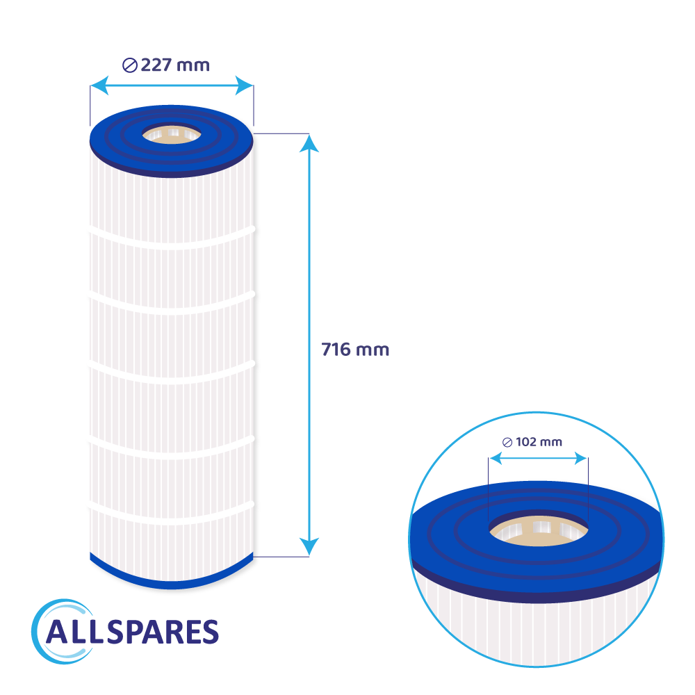 Pool Filter geeignet für Hayward StarClear Plus CX1750RE, C1750, C17502 EURO
