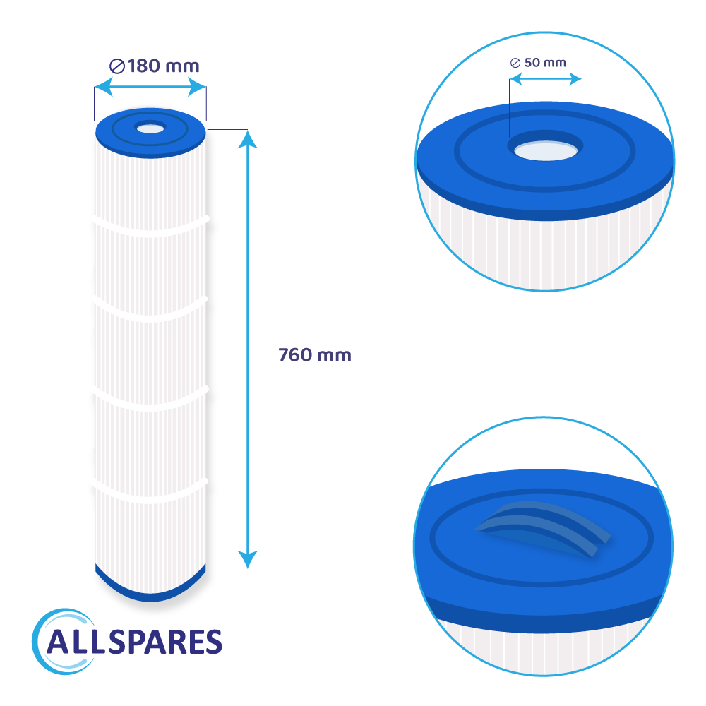 Whirlpool Filter geeignet für Weltico C7, 62617