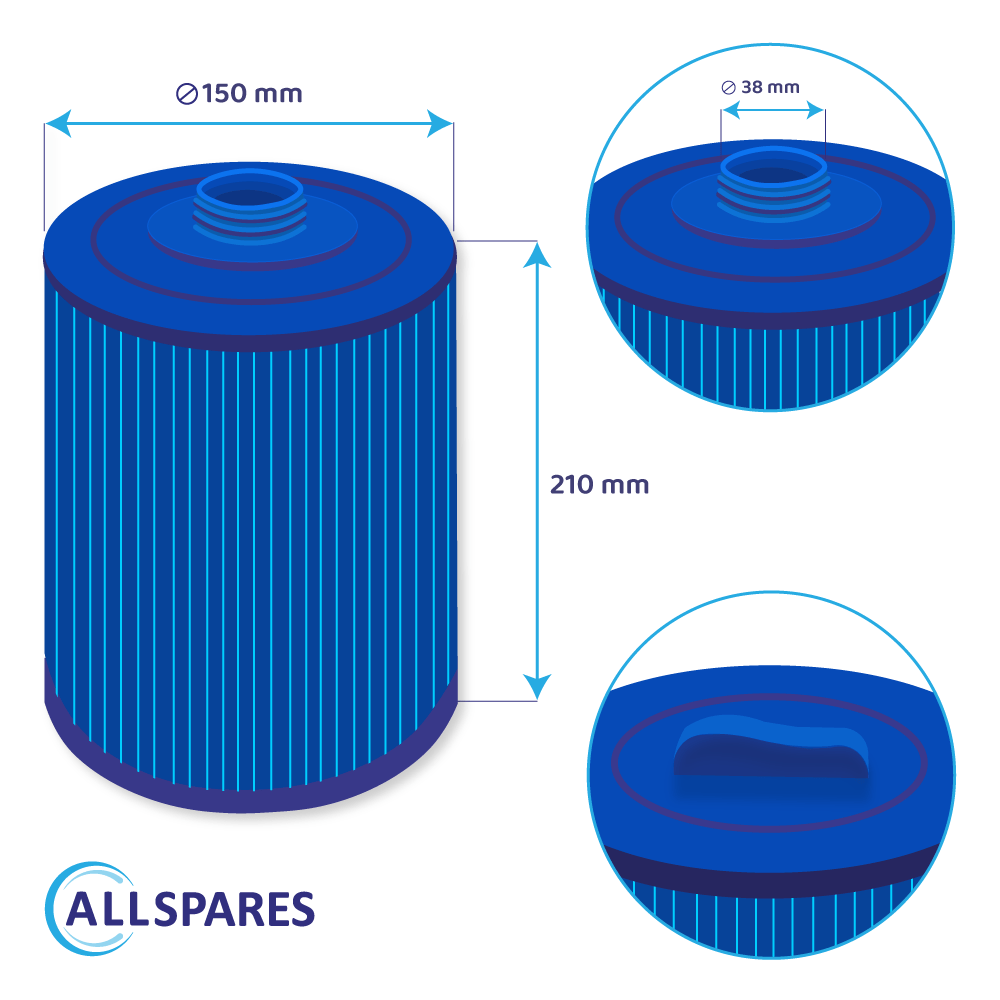 Whirlpool Filterkartusche geeignet für SC714-S, 60401M (antibakteriell)
