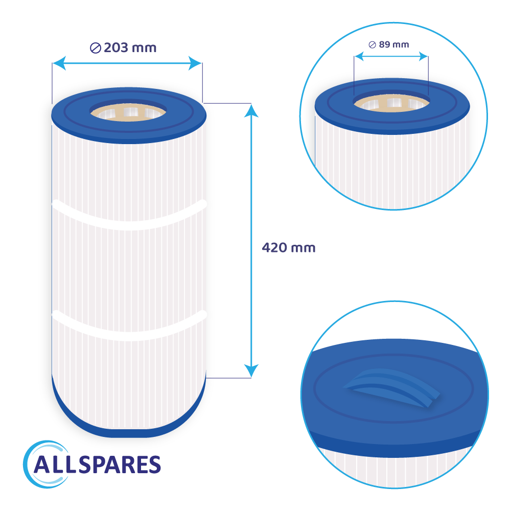 Whirlpool Filterkartusche geeignet für Caldera 100 / PCD100W / C-8399 / SC775