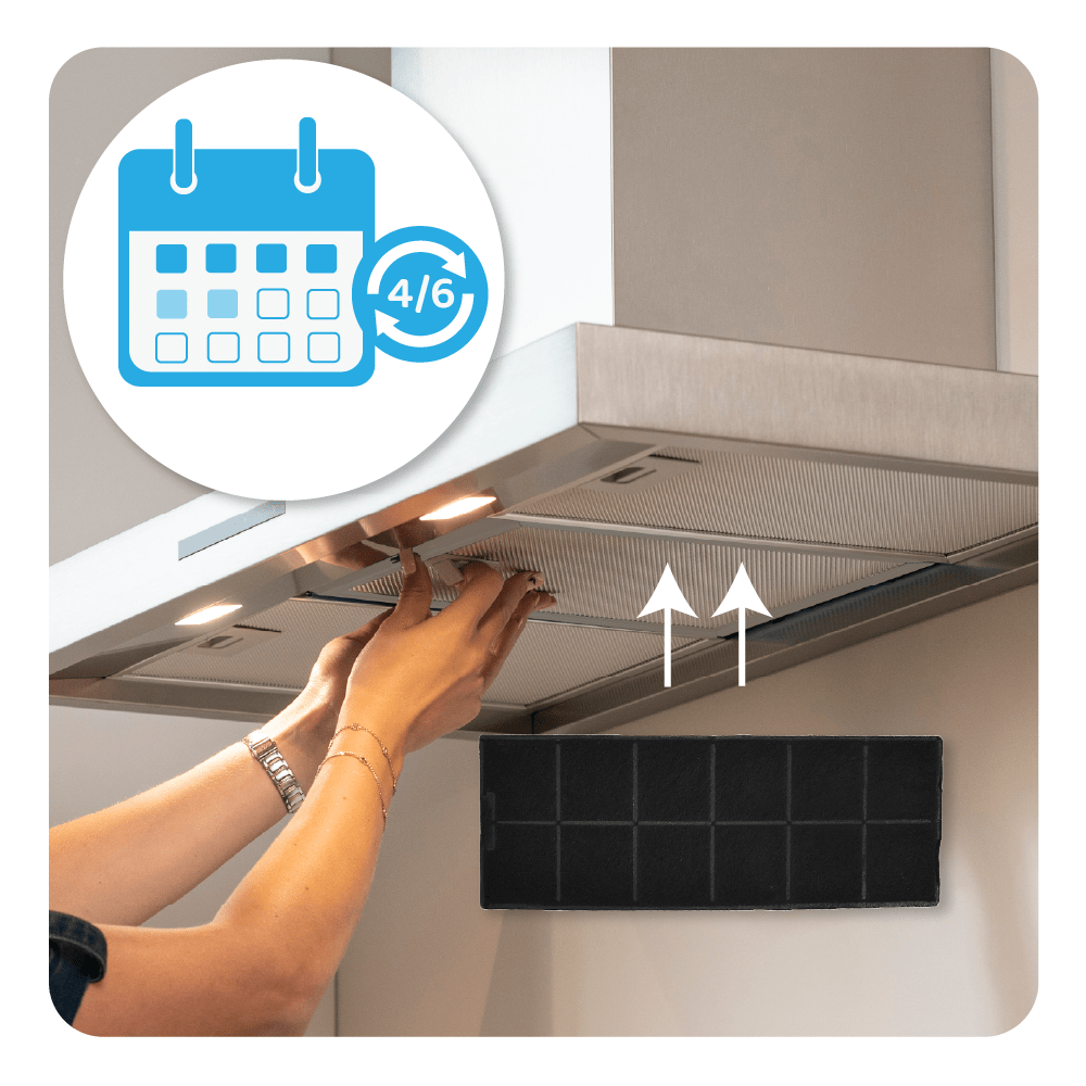 Aktivkohlefilter geeignet für Rosières 49016877 / FCH260 / 49016215 (2St.)