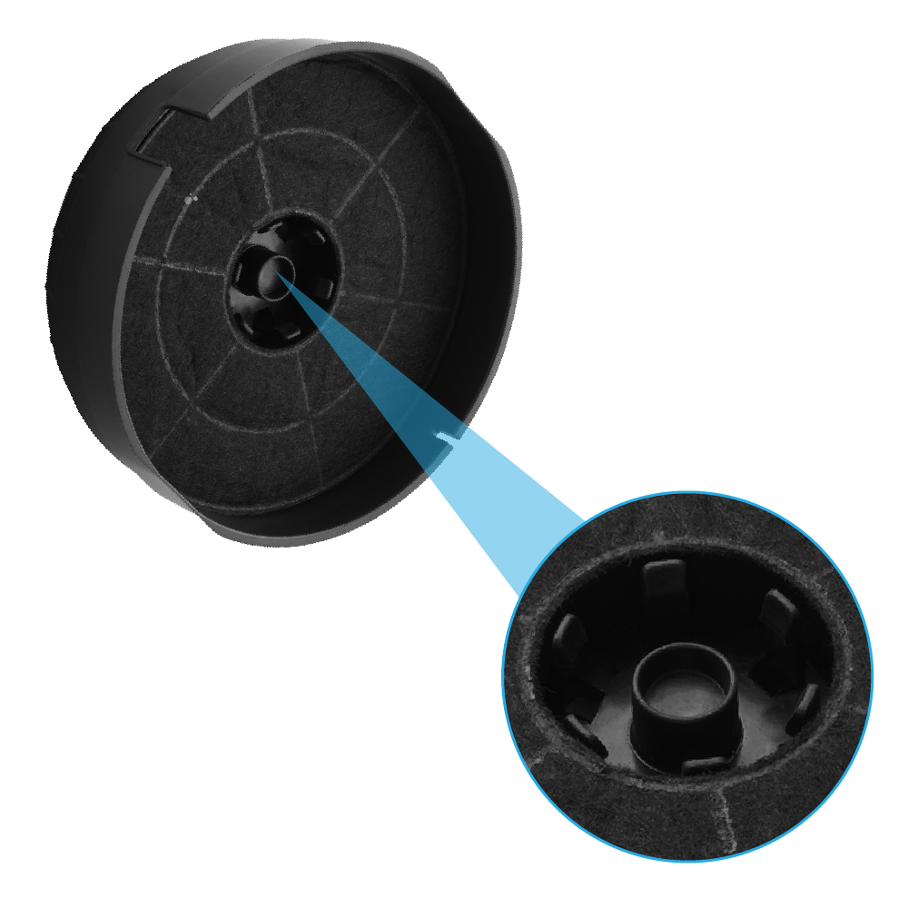 Aktivkohlefilter (2 Stk.) + Metallfilter (2 Stk.) geeignet für Bosch DFT63AC50
