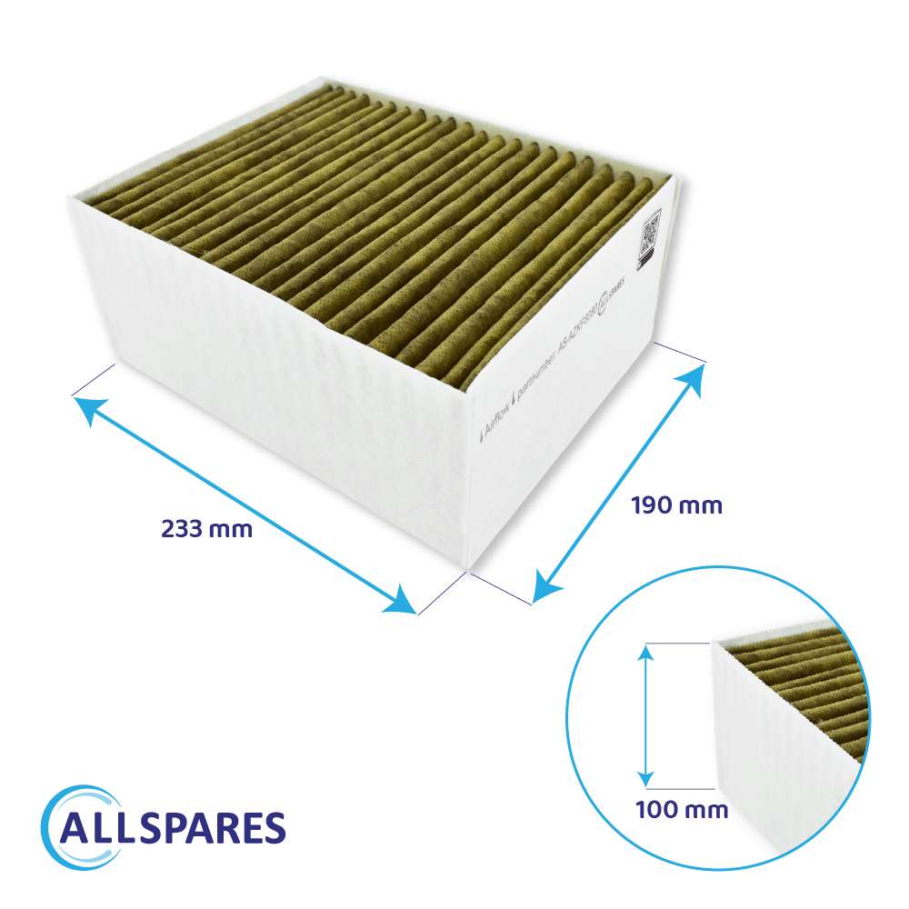 CleanAir Plus Aktivkohlefilter geeignet für Siemens 11033934, 11017314, LZ56200, 17004042, LZ31XXB16