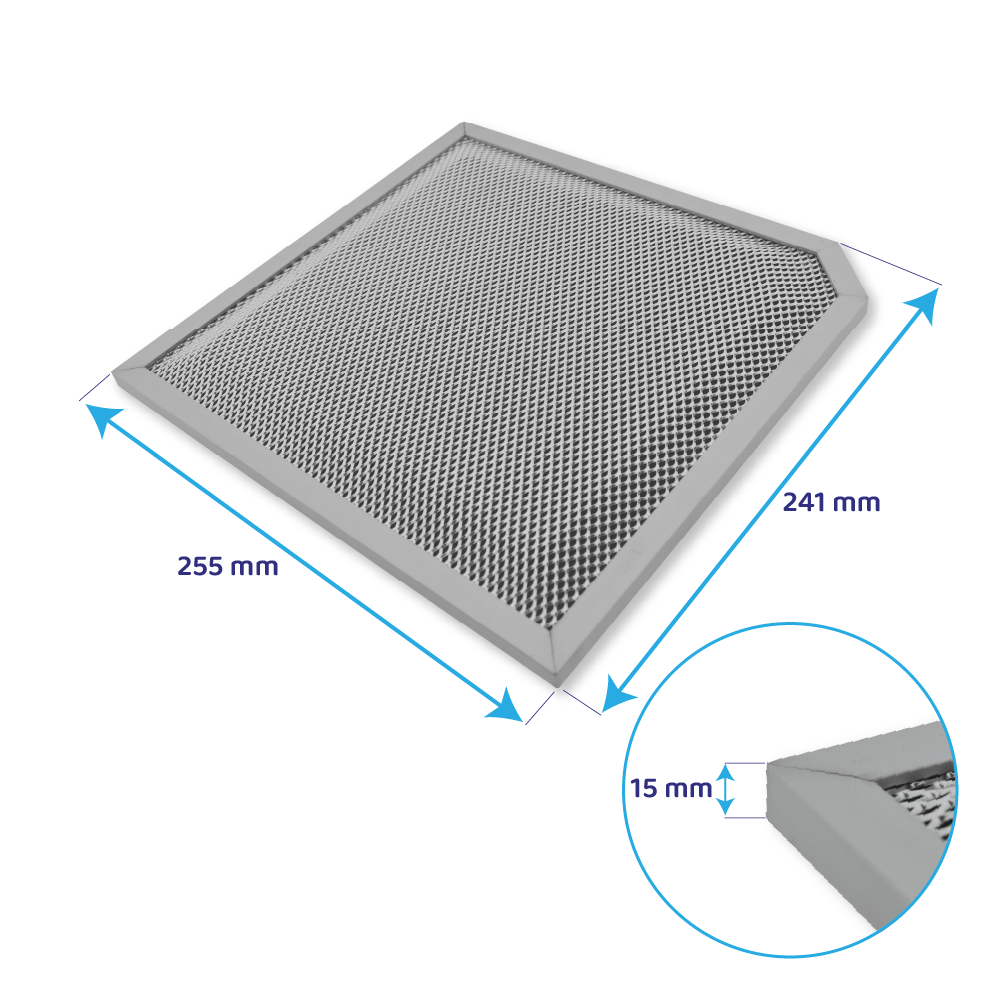 Continental Edison Aktivkohlefilter 255x243mm CR410