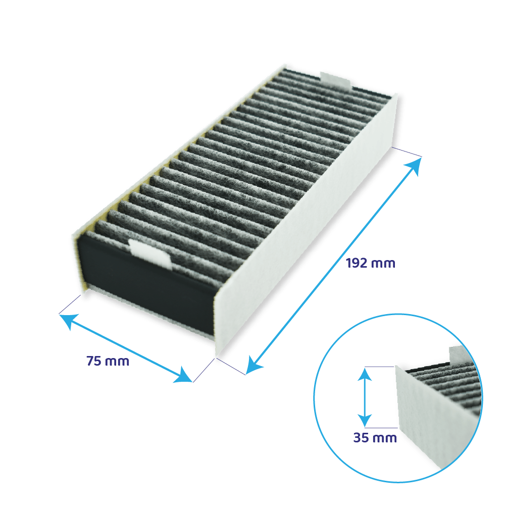 CleanAir Aktivkohlefilter geeignet für Siemens set 17007113 / HZ9VRUD0