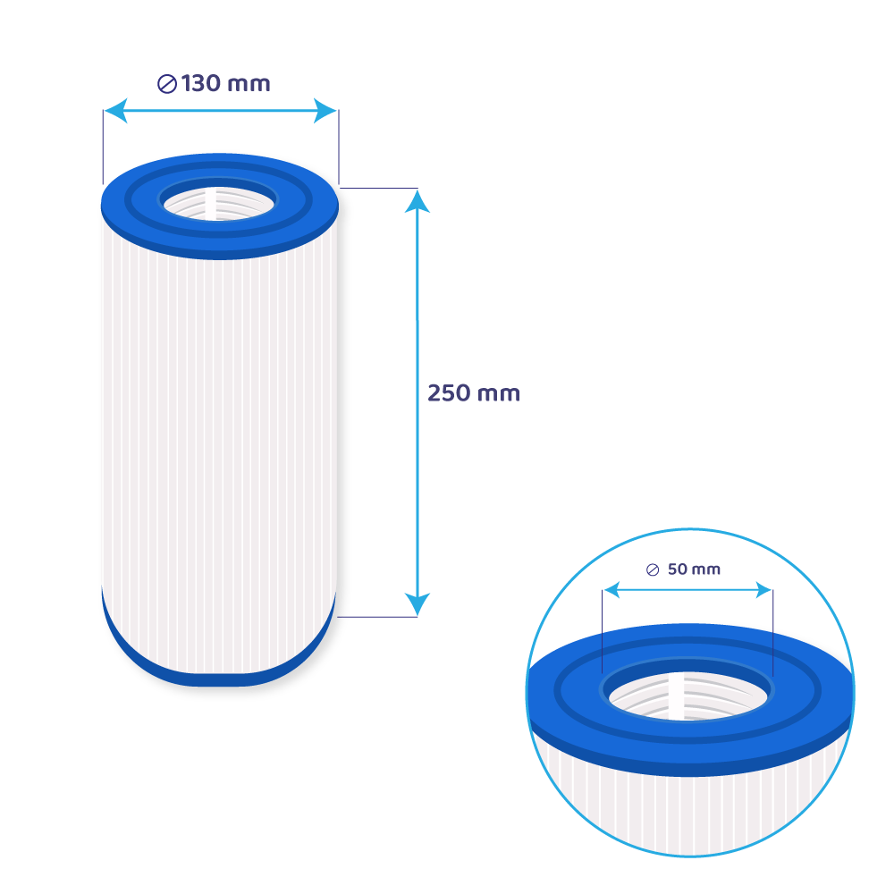 Darlly Whirlpool Filterkartusche SC756, 50451, C-5345