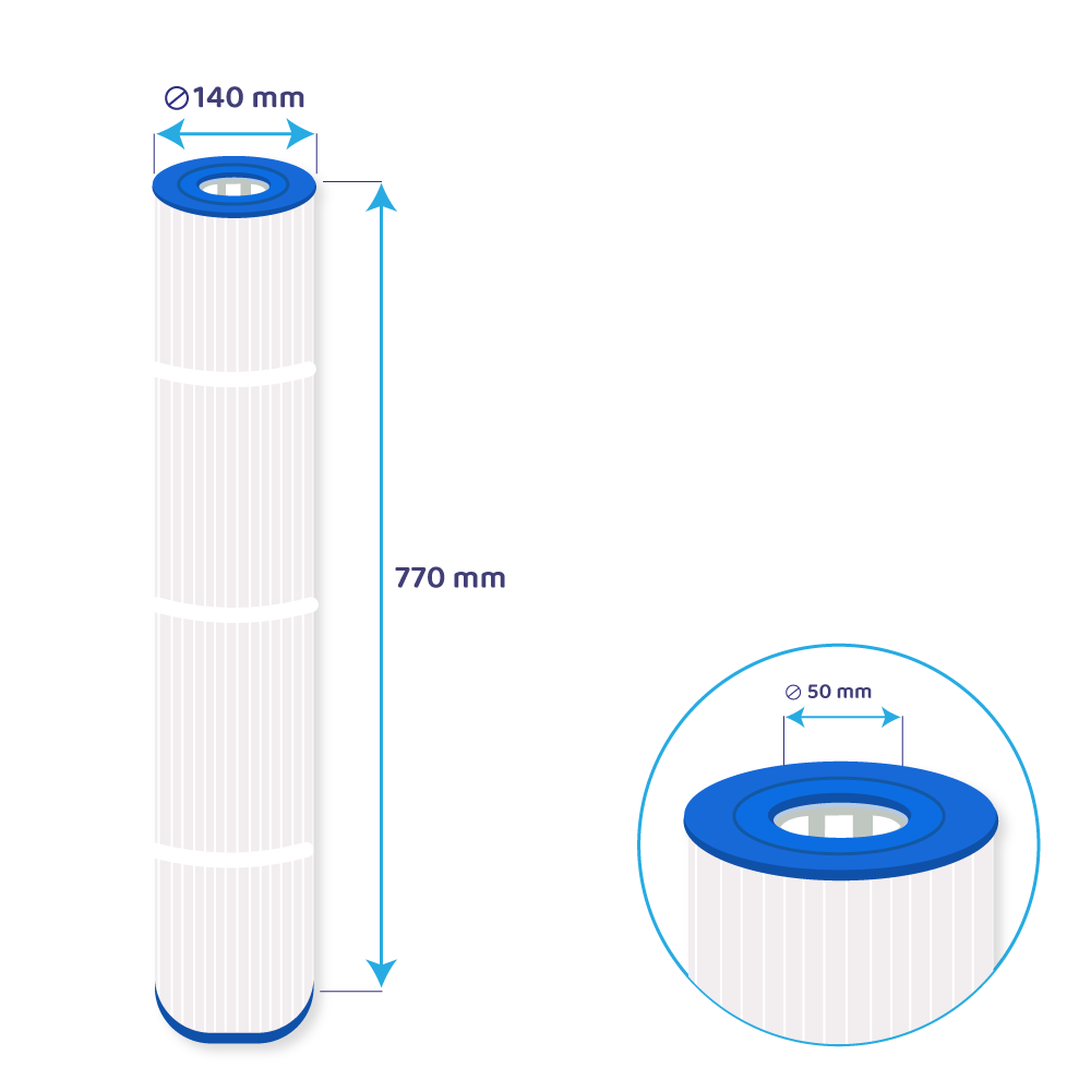 Darlly Whirlpool Filterkartusche SC769, 51351, FC-2976