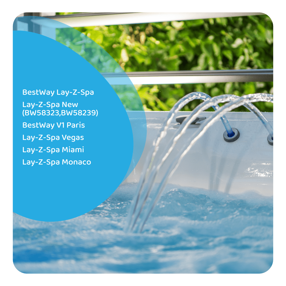 Darlly Whirlpool Filterkartusche| Lay-Z-Spa SC838, 40022 (2St.)
