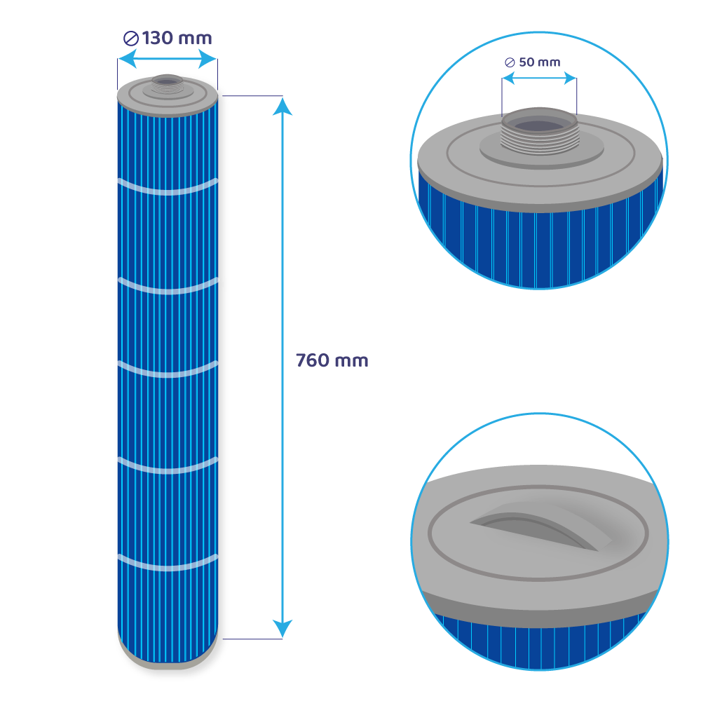 Darlly Silverstream Whirlpool Filter SC858-S, 50459M