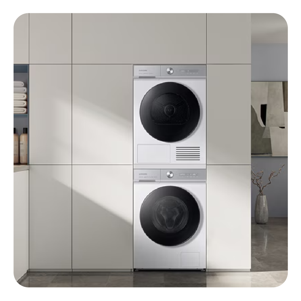 Samsung Zwischenbaurahmen Waschmaschine Trockner Weiß SKK-SSW
