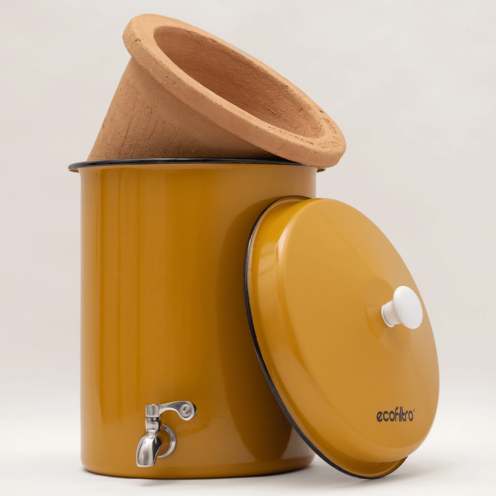 Ecofiltro Wasserfilter 5L Starterset Gelb (filtert PFAS)