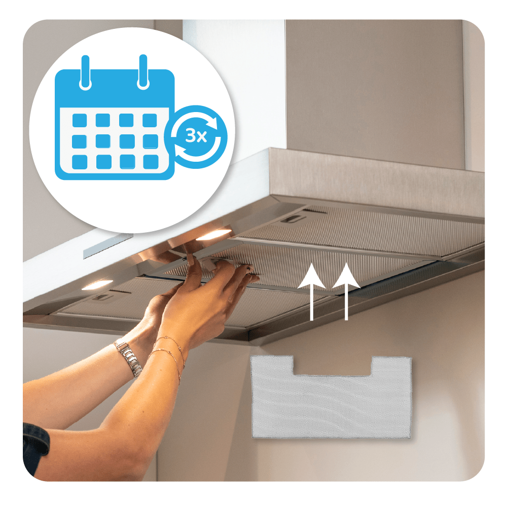 Metall-Fettfilter 452x236 geeignet für Whirlpool 1010LZ