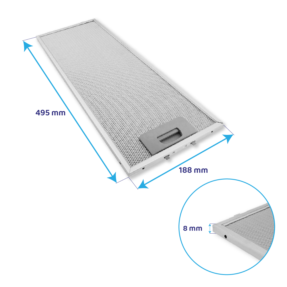 Nodor Metall-Fettfilter 188x495mm 65200290