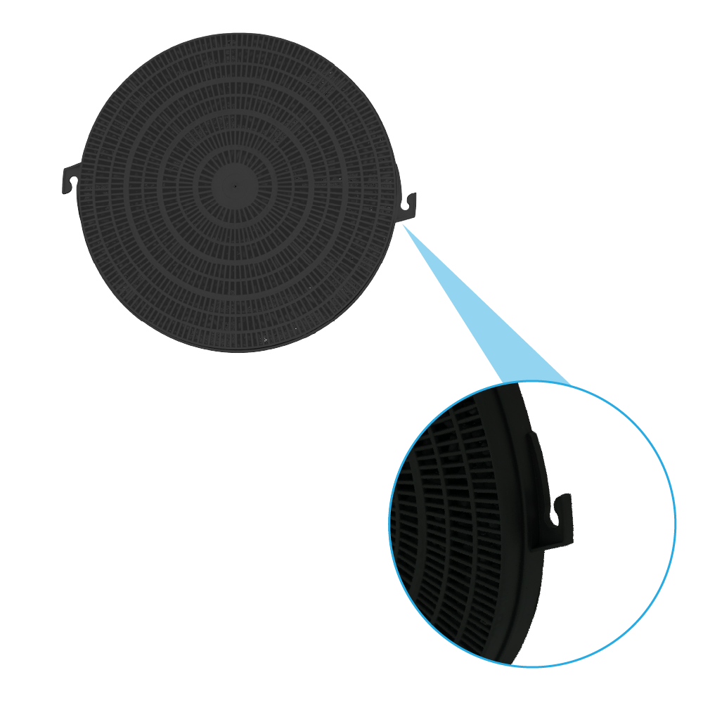 Aktivkohlefilter geeignet für Rosières 49018368