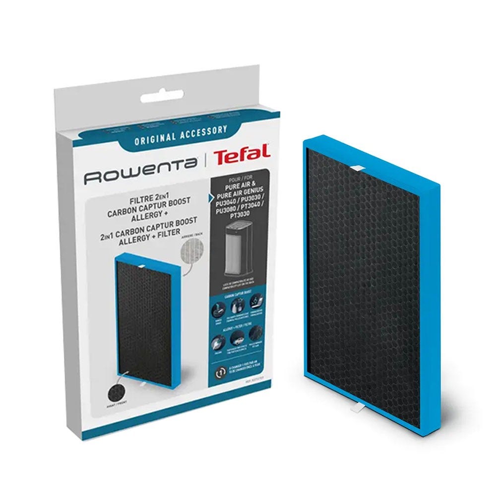 Rowenta 2-in-1 Aktivkohle & Allergy+ Filter Luftreiniger XD7231E0 für Pure Air und Pure Air Genius