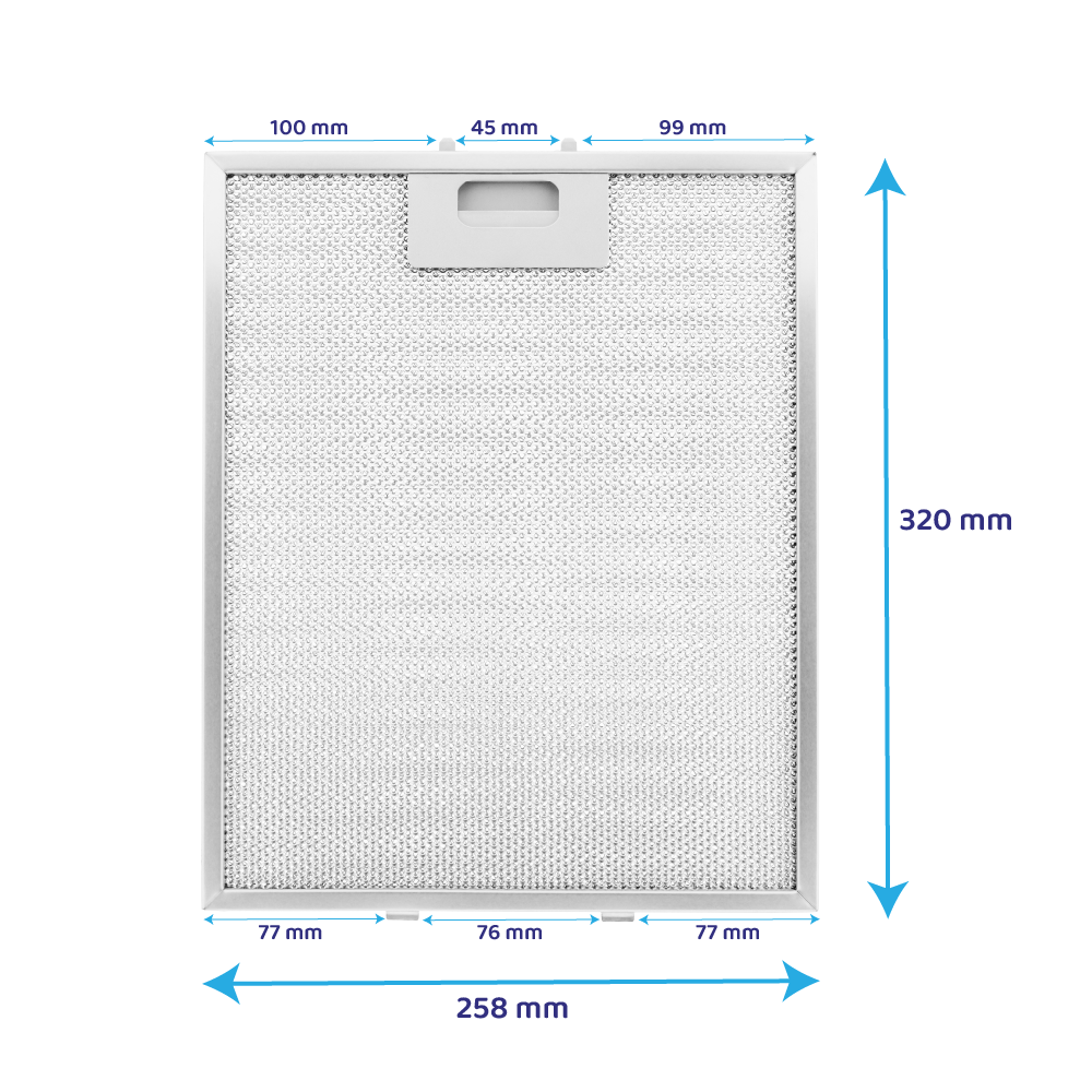 Whirlpool Metall-Fettfilter 320x258mm 480122102169