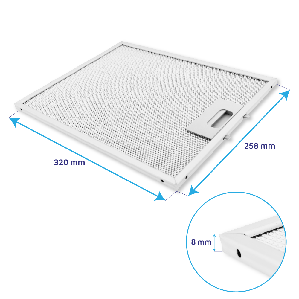 Faure Metall-Fettfilter 320x258mm 50273755004