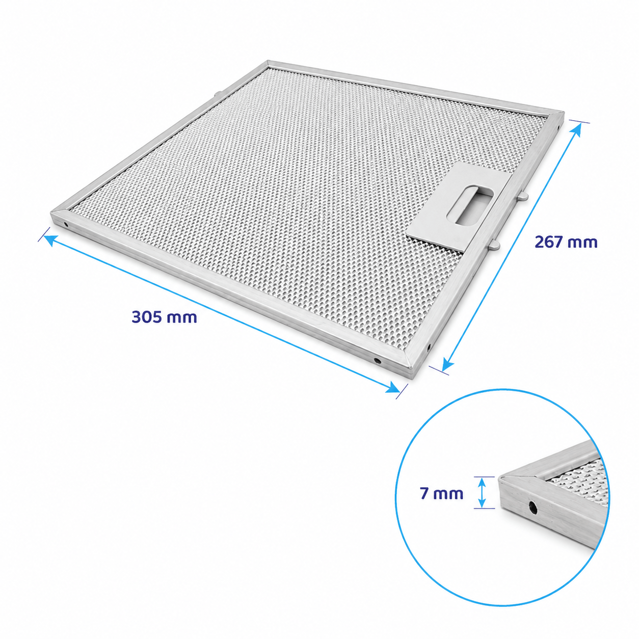 Indesit Metall-Fettfilter 305x267mm C00280008