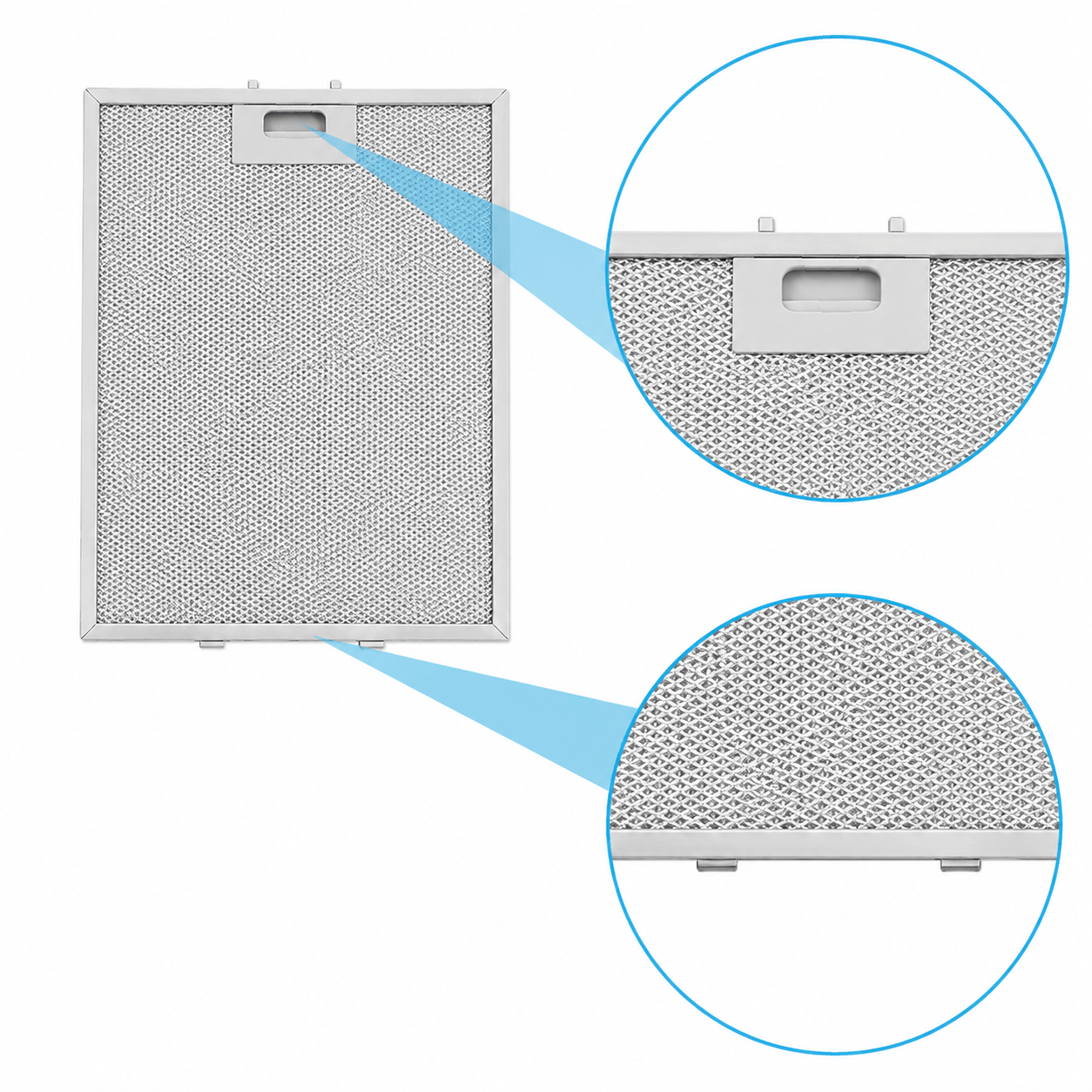 Metall-Fettfilter geeignet für Ikea 380x282mm 480122102174