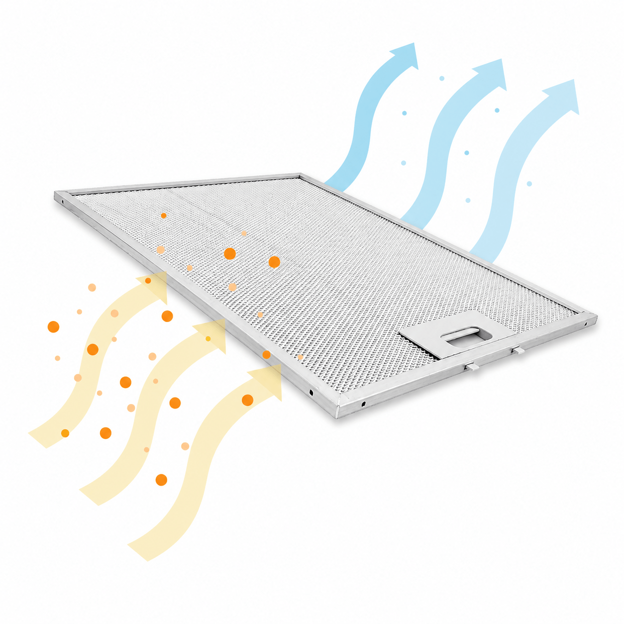 Metall-Fettfilter geeignet für Ikea 380x282mm 480122102174