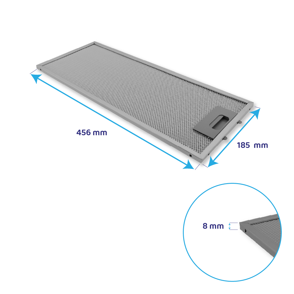 Bosch Metall-Fettfilter 456x185x8mm 00746994