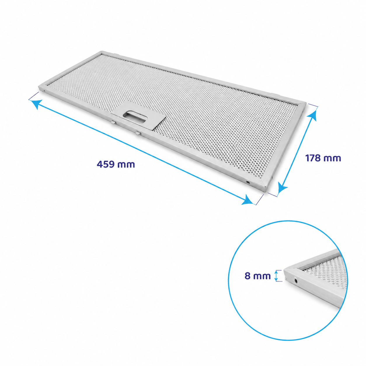Turboair Metall-Fettfilter 459x178x8mm GF03FC