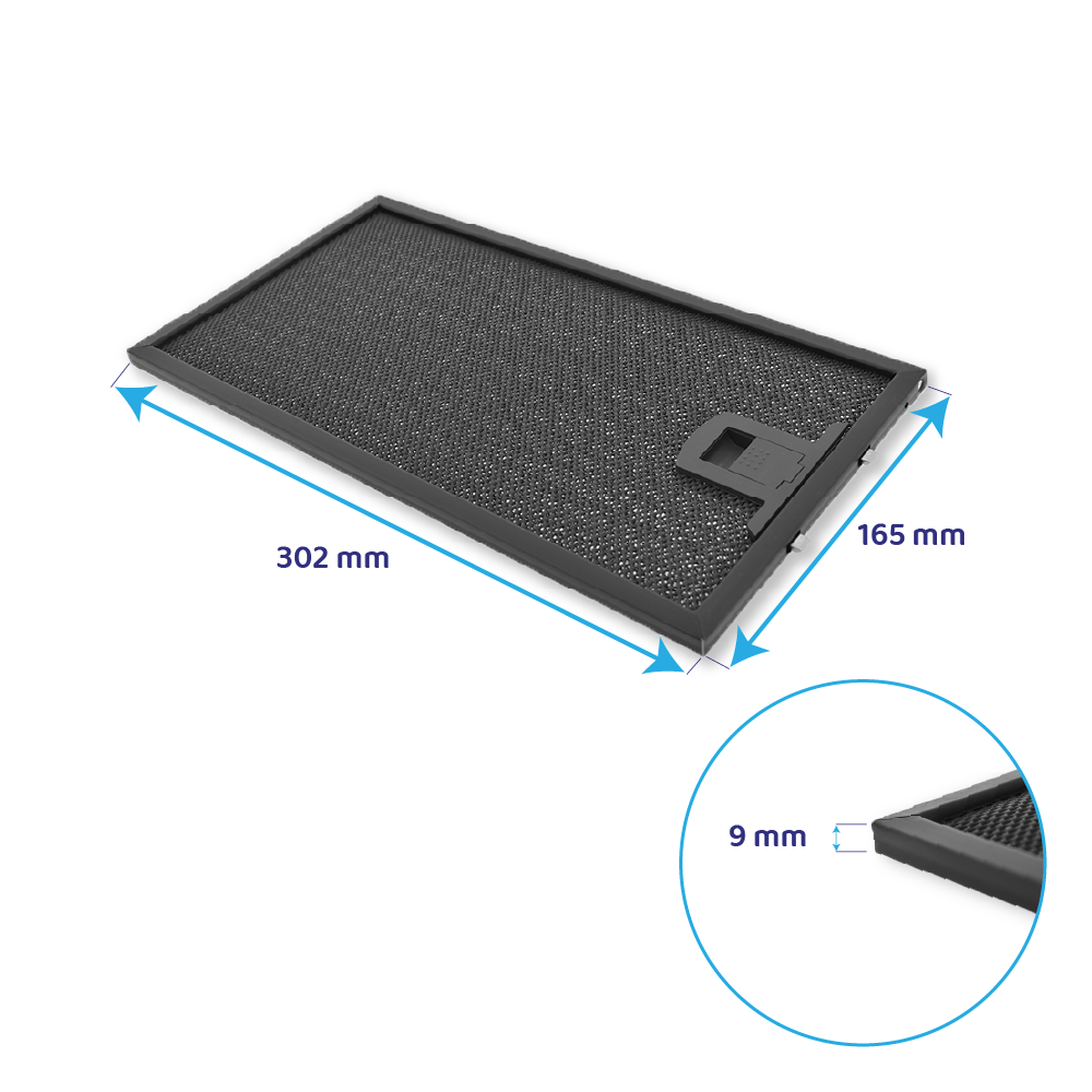 Mepamsa Metall-Fettfilter 302x165mm 133.0298.439