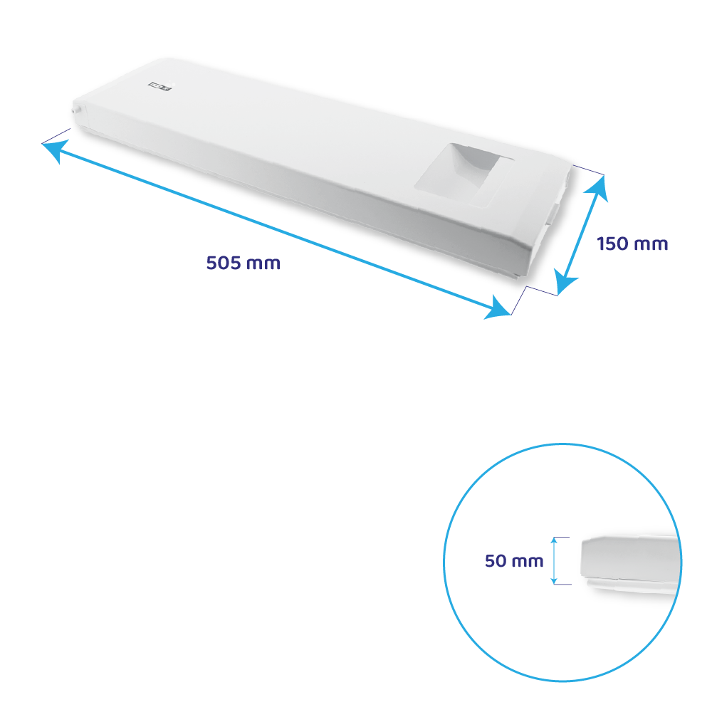 Gefrierfachtür geeignet für Ikea 505x150mm TYLLSNÄS / C00864719