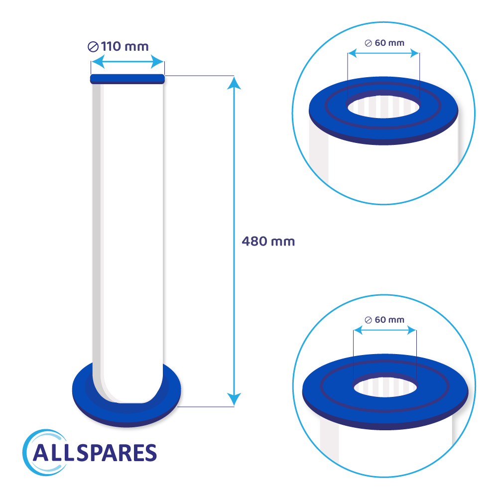 Filterkartusche (2 Stk.) geeignet für Sundance 6473-164 + 6473-165